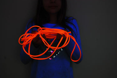 Blacklight Glo-Line 6mm Hollow Core Luminescent Decorative Roping